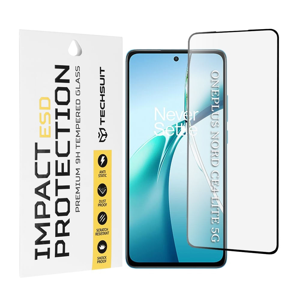 Folie pentru OnePlus Nord CE4 Lite - Techsuit ESD Glass - Negru