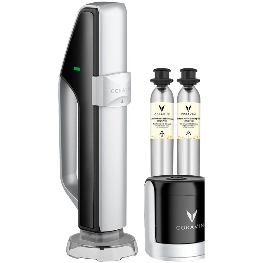 Sistem de pastrare a vinului, Coravin, set complet, negru/argintiu