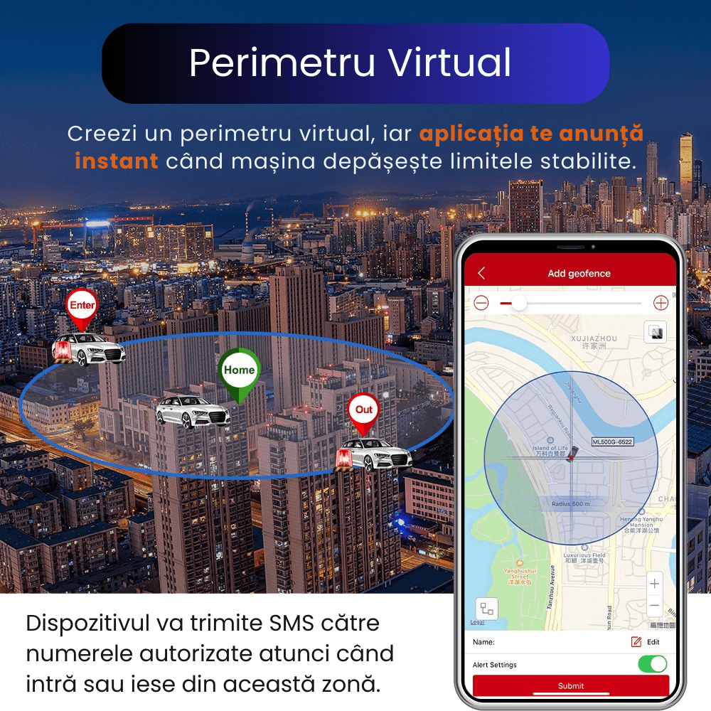 GPS Tracker 4G ML500G cu Microfon, Localizare Live, Magnet Puternic, Baterie 5000mAh, IP67, Alerta Viteza/Zona - imagine 3