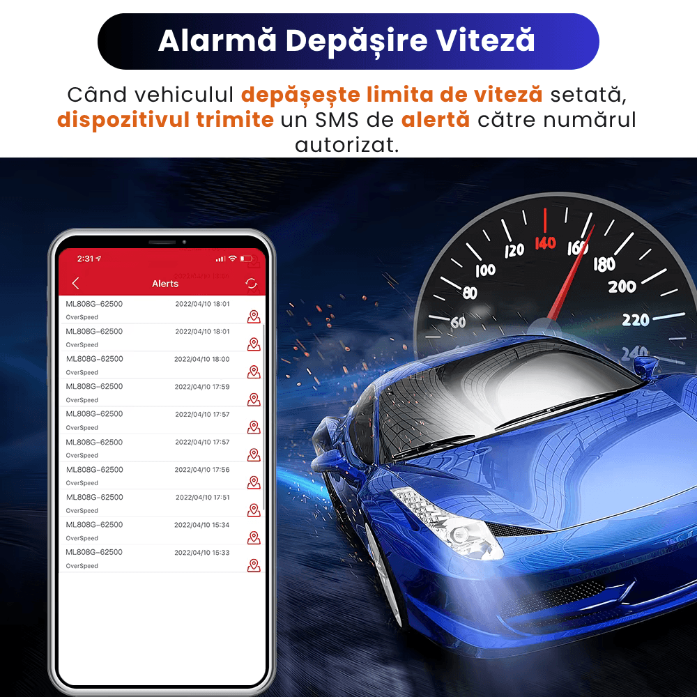 GPS Tracker 4G ML500G cu Microfon, Localizare Live, Magnet Puternic, Baterie 5000mAh, IP67, Alerta Viteza/Zona - imagine 15