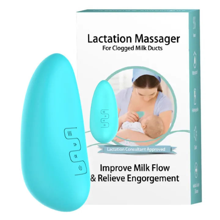 Aparat de Masaj pentru Stimularea Lactatiei LittleDomi®, 5 Moduri de Vibratie, Functie de Incalzire, Silentios