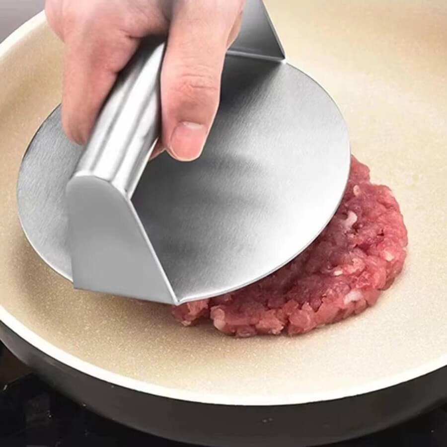 Presa inox pentru hamburgeri si chiftele 14cm