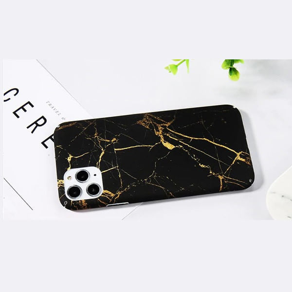 Husa cu foita de aur 24K pentru Iphone 11, culoare Glitter black