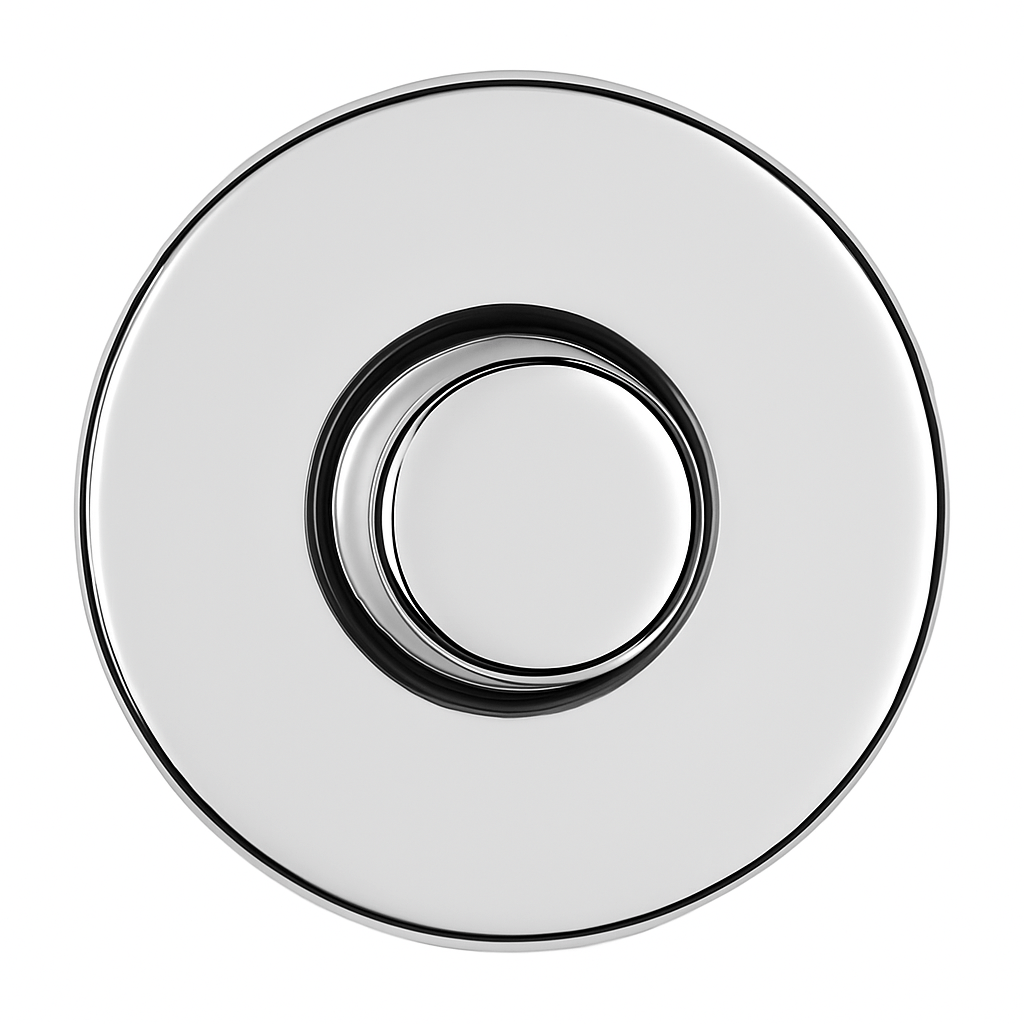 Comutator dus Remer Rubinetterie Tempor TE30, design minimalist, finisaj cromat, alama sanitara — imaginea 3