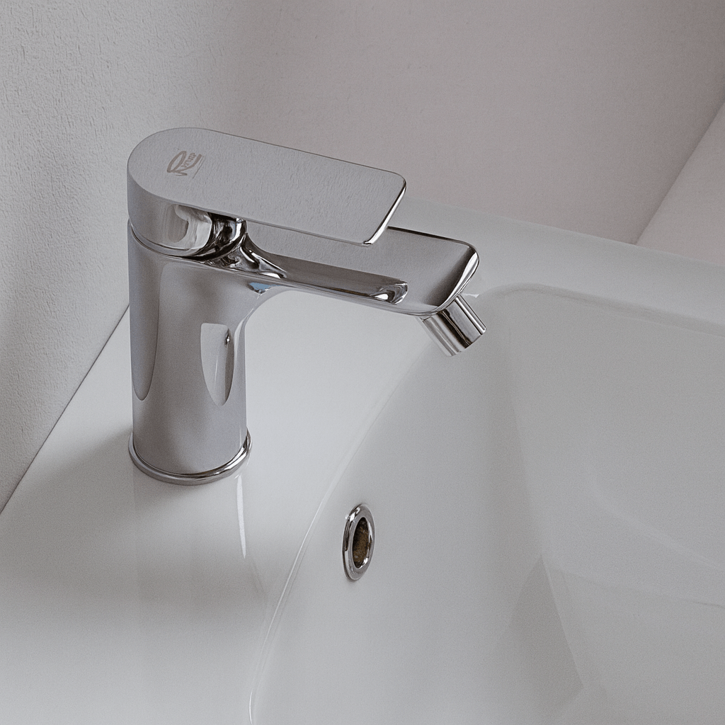 Baterie bideu Remer Rubinetterie Infinity I21, monocomanda, cartus ceramic, aerator, alama sanitara — imaginea 3