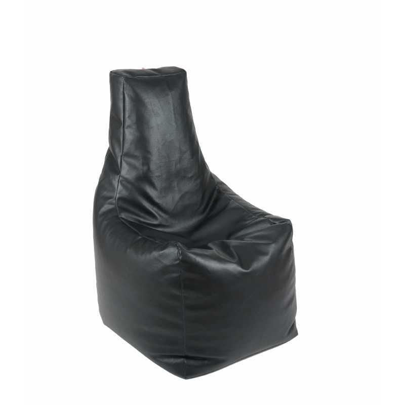 Fotoliu tip Fotoliu Sunlounger, material piele ecologica, Negru — imaginea 3