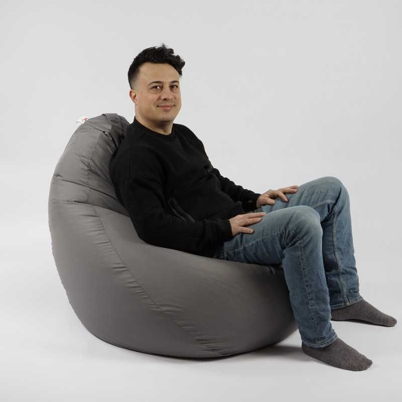 Fotoliu Nirvana Grande, material impermeabil, Gri — imaginea 2