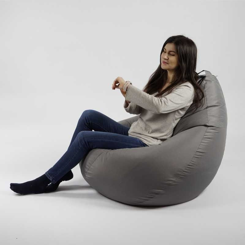 Fotoliu Nirvana Grande, material impermeabil, Gri — imaginea 6