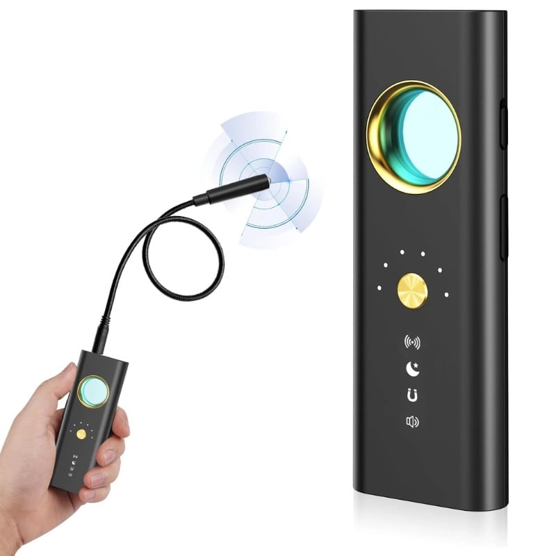 Detector de camere, localizatoare GPS si microfoane spion iUni R35, Frecventa 1-6500 MHz - imagine 4