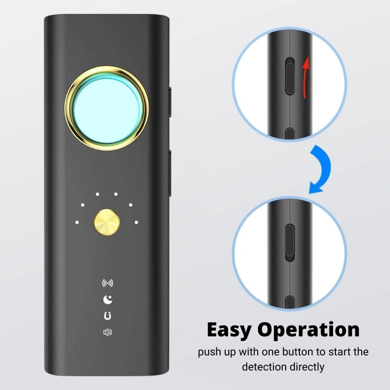 Detector de camere, localizatoare GPS si microfoane spion iUni R35, Frecventa 1-6500 MHz - imagine 5