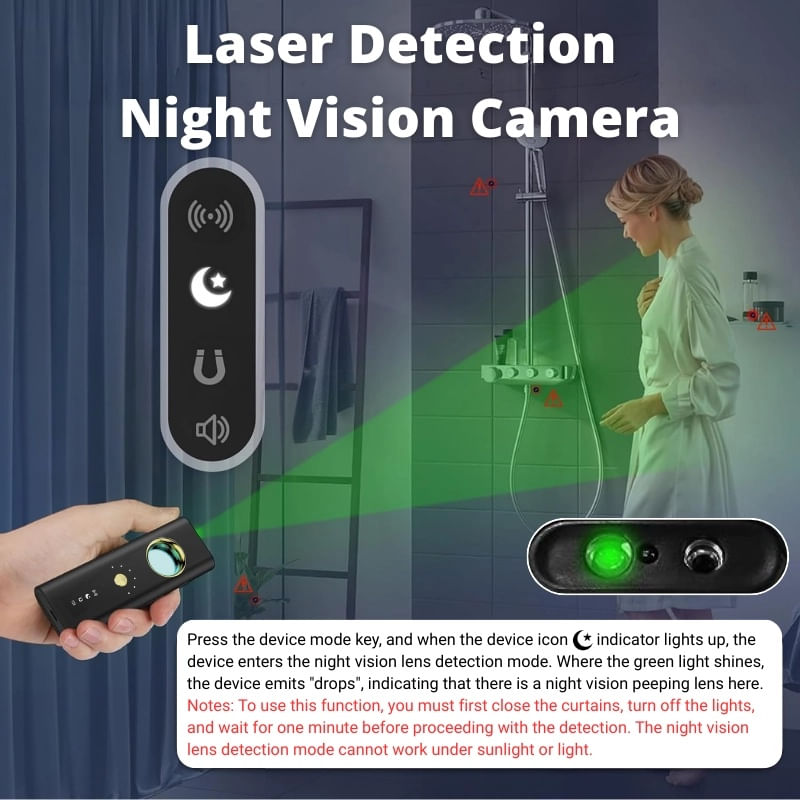 Detector de camere, localizatoare GPS si microfoane spion iUni R35, Frecventa 1-6500 MHz - imagine 10