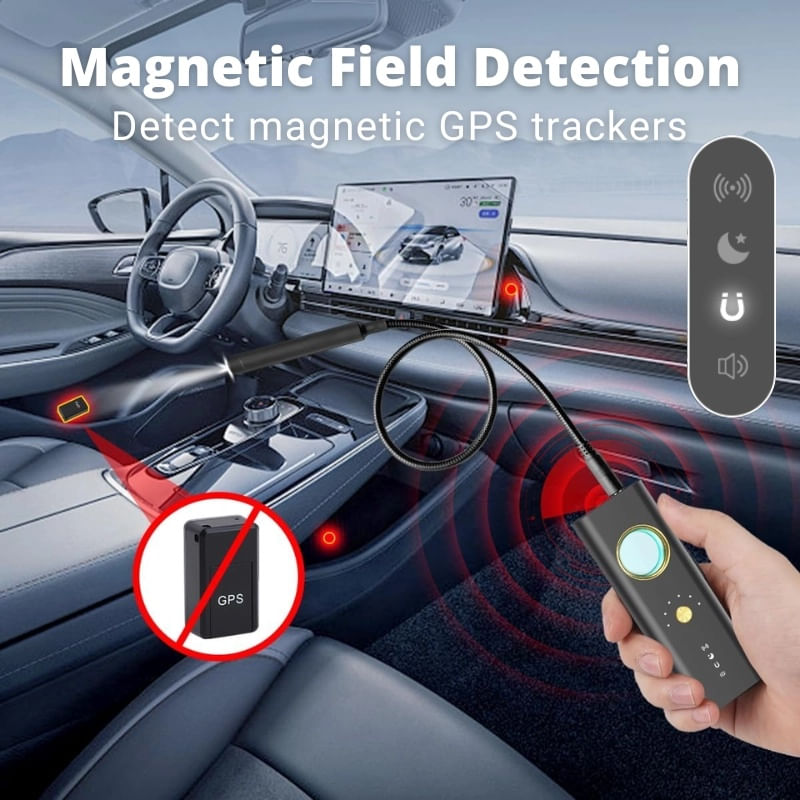 Detector de camere, localizatoare GPS si microfoane spion iUni R35, Frecventa 1-6500 MHz - imagine 12