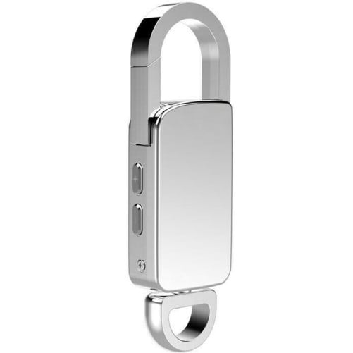 Breloc Reportofon iUni BR11 Plus, 8GB, MP3 Player, Silver