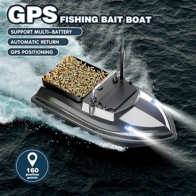 Barca Plantat, Nadit si Momit iUni V060, GPS, 18000mAh, 500m, 2kg, 10km/h, Telecomanda