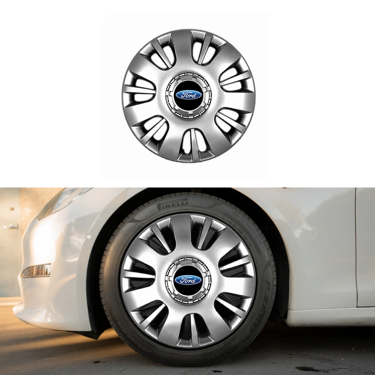 Set 4 Capace Roti 16 inchi (R16) Compatibile Cu FORD, model - 407