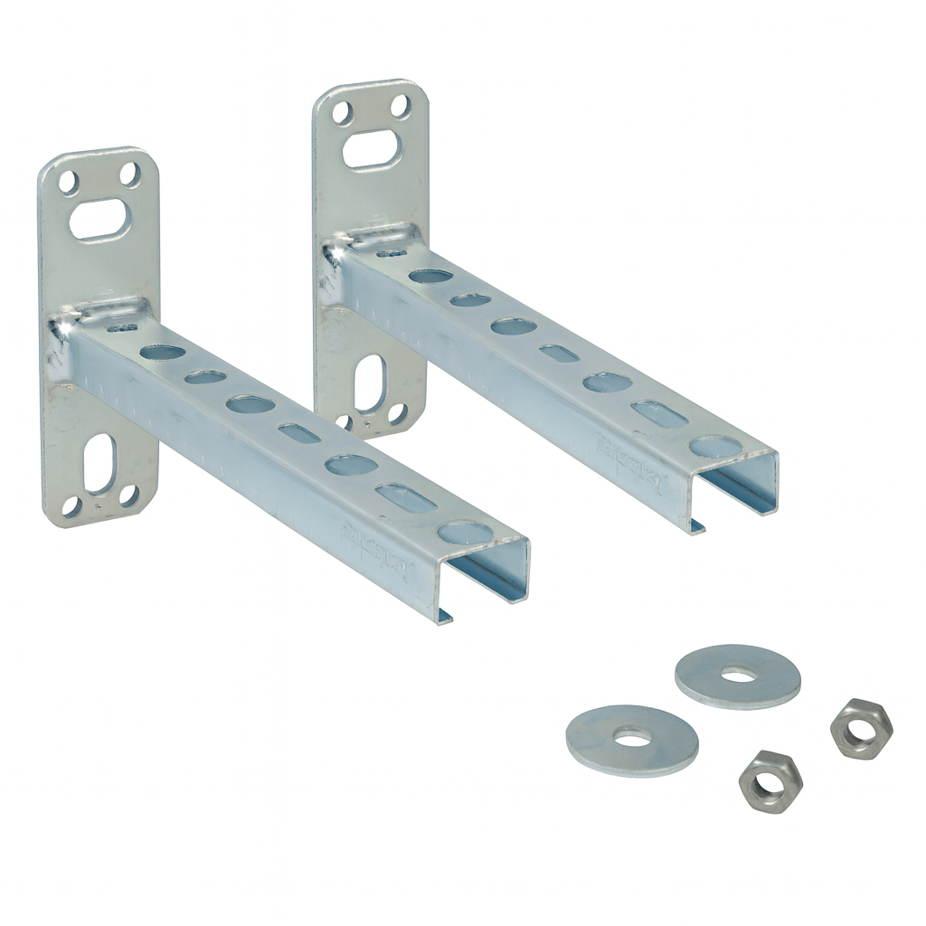 Set console metalice de perete Giacomini R588SEY01, pentru distribuitor cu saibe si piulite incluse