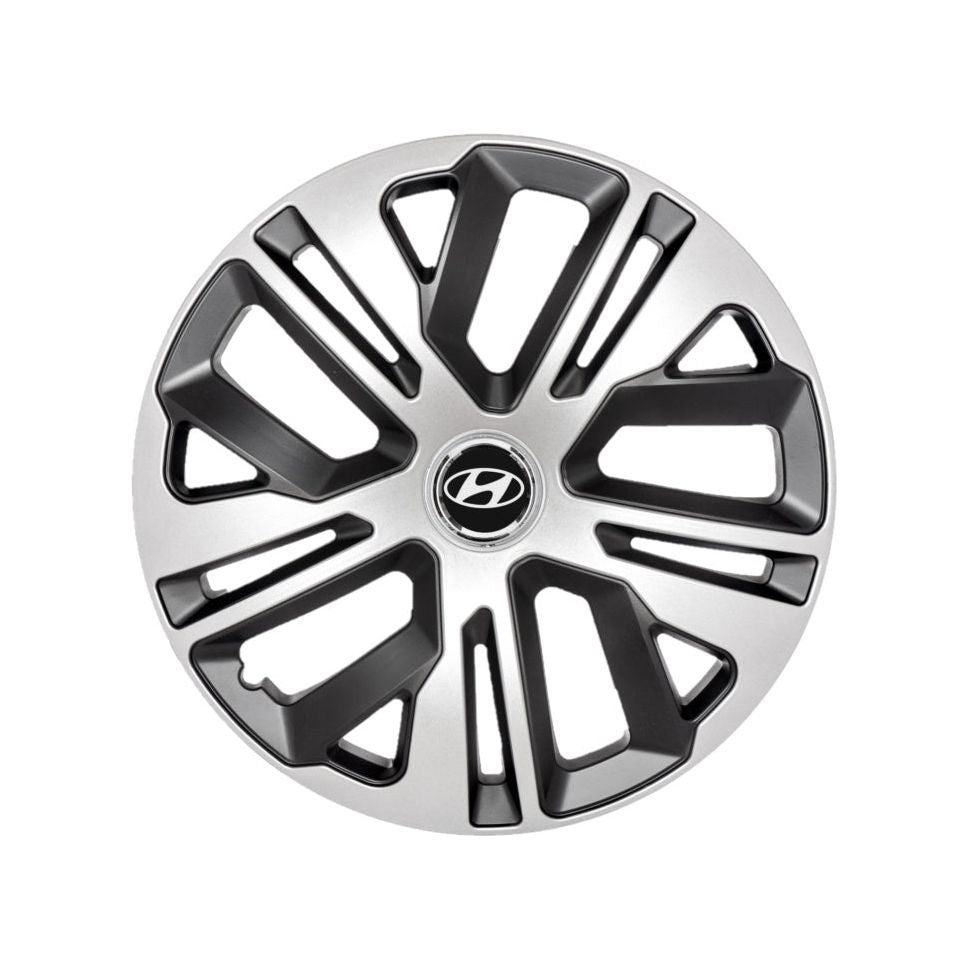 Set 4 Capace Roti 15 inchi (R15) Raven Gri-Negru, Compatibile Cu Hyundai