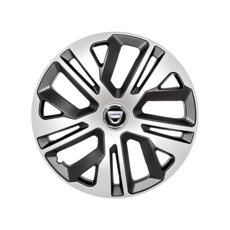 Set 4 Capace Roti 16 inchi (R16) Raven Gri-Negru, Compatibile Cu Dacia