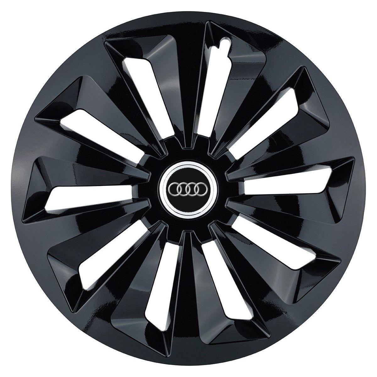 Set 4 capace roti Fox negru R15 Compatibil Cu Audi