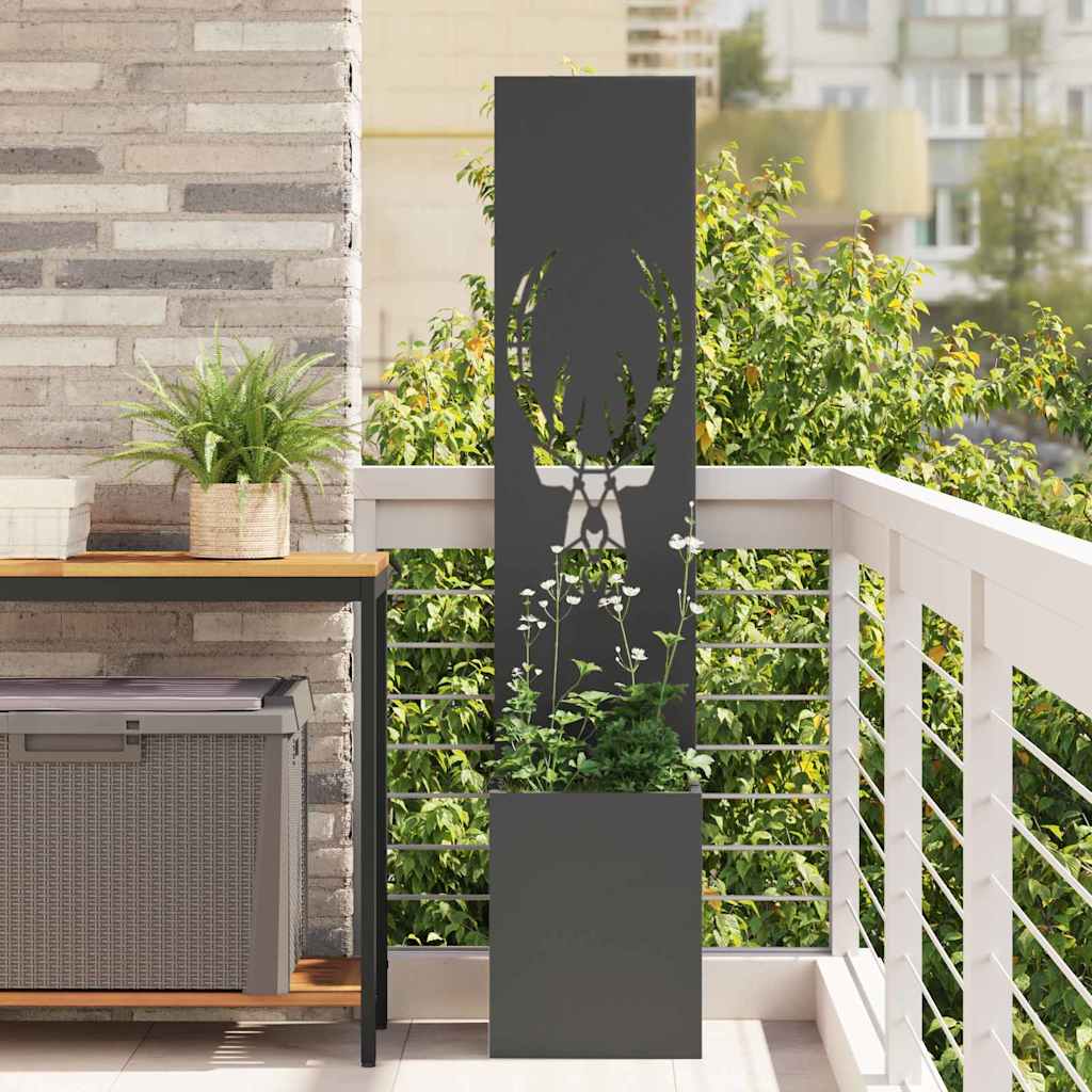 Ghiveci pentru gradina Negru 32 x 140 cm — imaginea 2