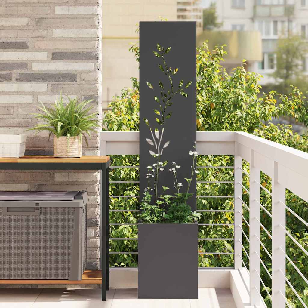 Ghiveci pentru gradina Floral Negru 32 x 140 cm — imaginea 2