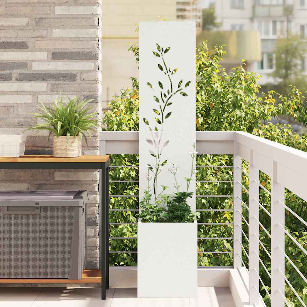 Ghiveci pentru gradina Floral Alb 32 x 140 cm — imaginea 2