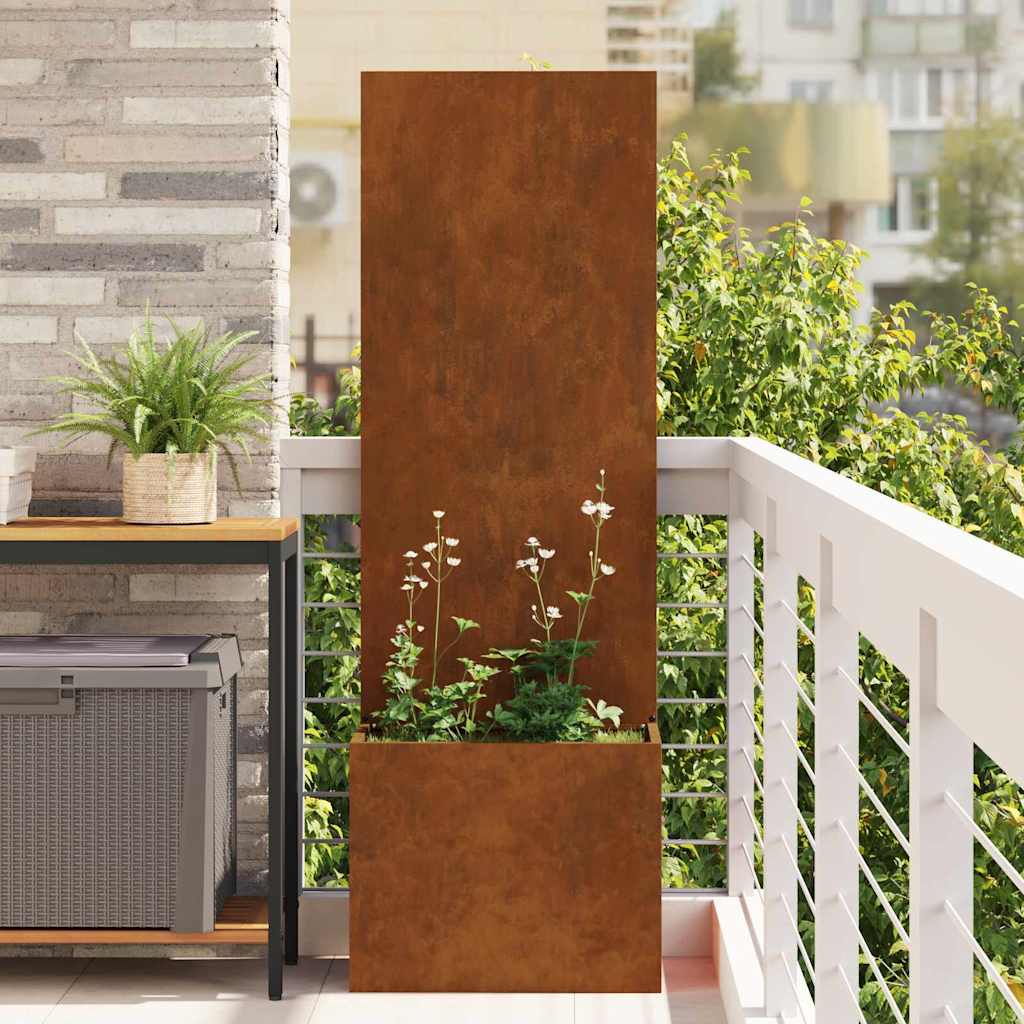 Ghiveci pentru gradina Traforaj Ruginit 50 x 140 cm — imaginea 2