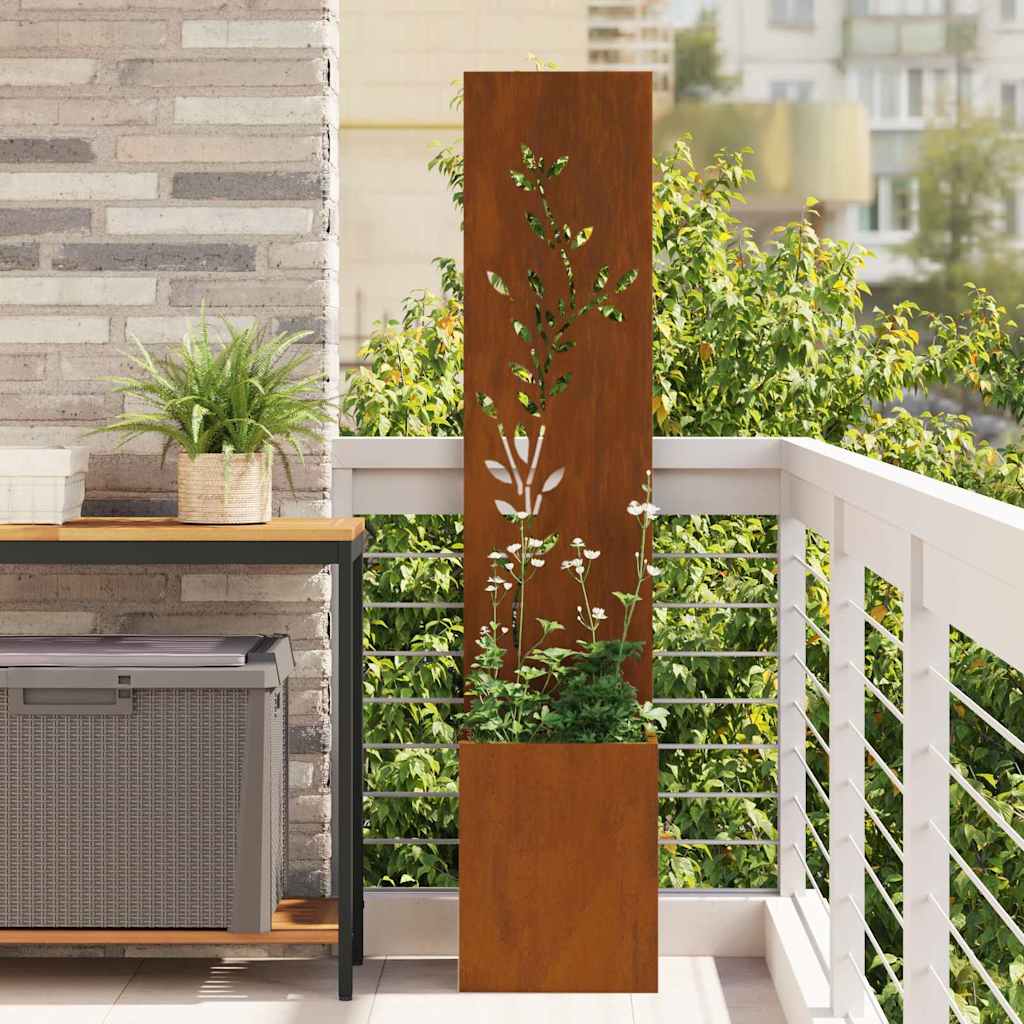 Ghiveci pentru gradina Floral Ruginit 32 x 140 cm — imaginea 2