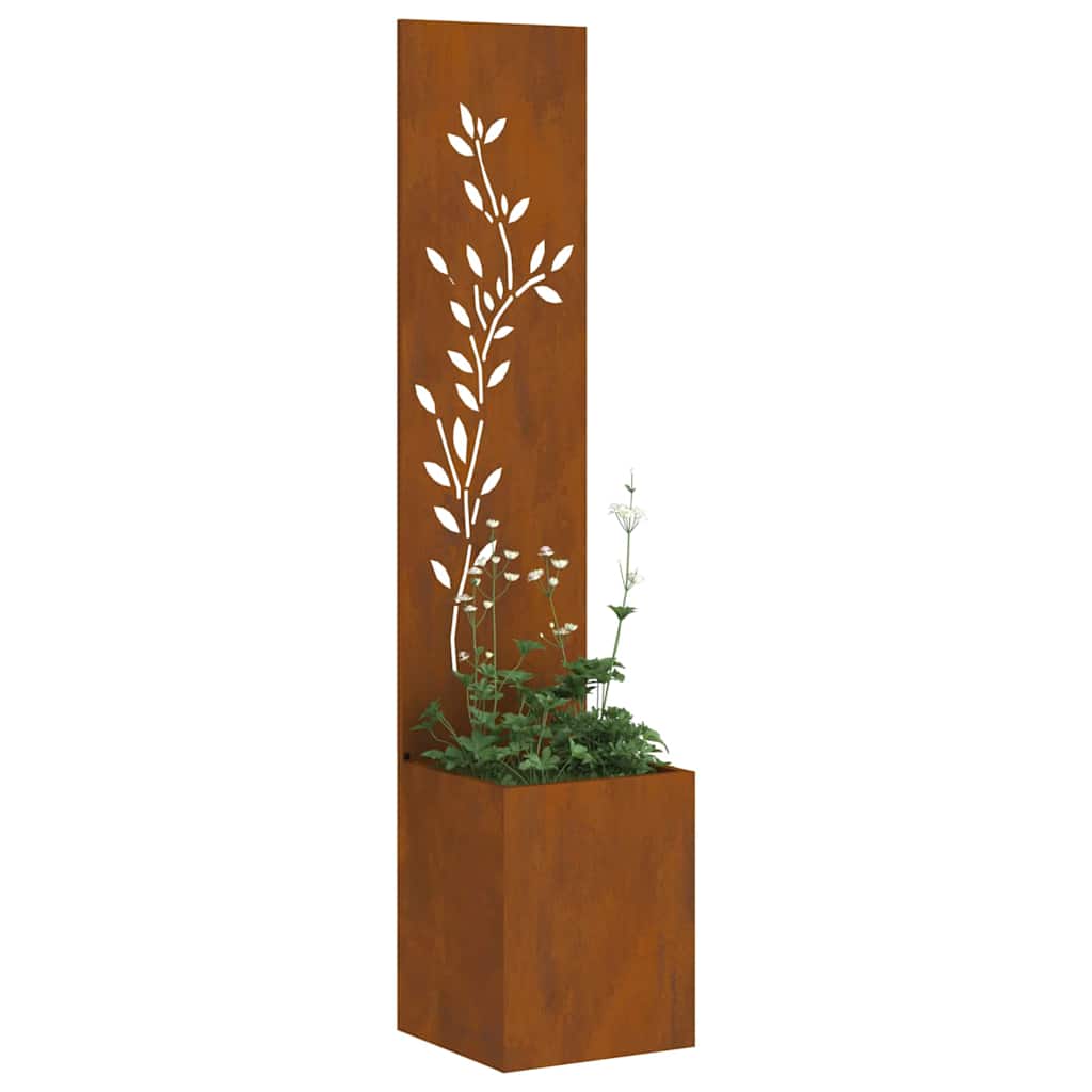 Ghiveci pentru gradina Floral Ruginit 32 x 140 cm — imaginea 3