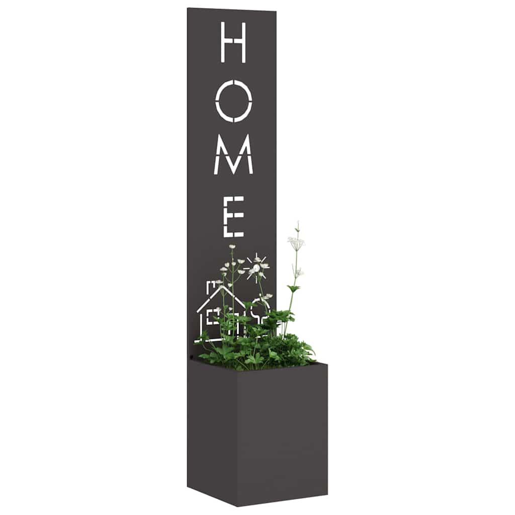 Ghiveci pentru gradina Traforaj Negru 32 x 140 cm — imaginea 4