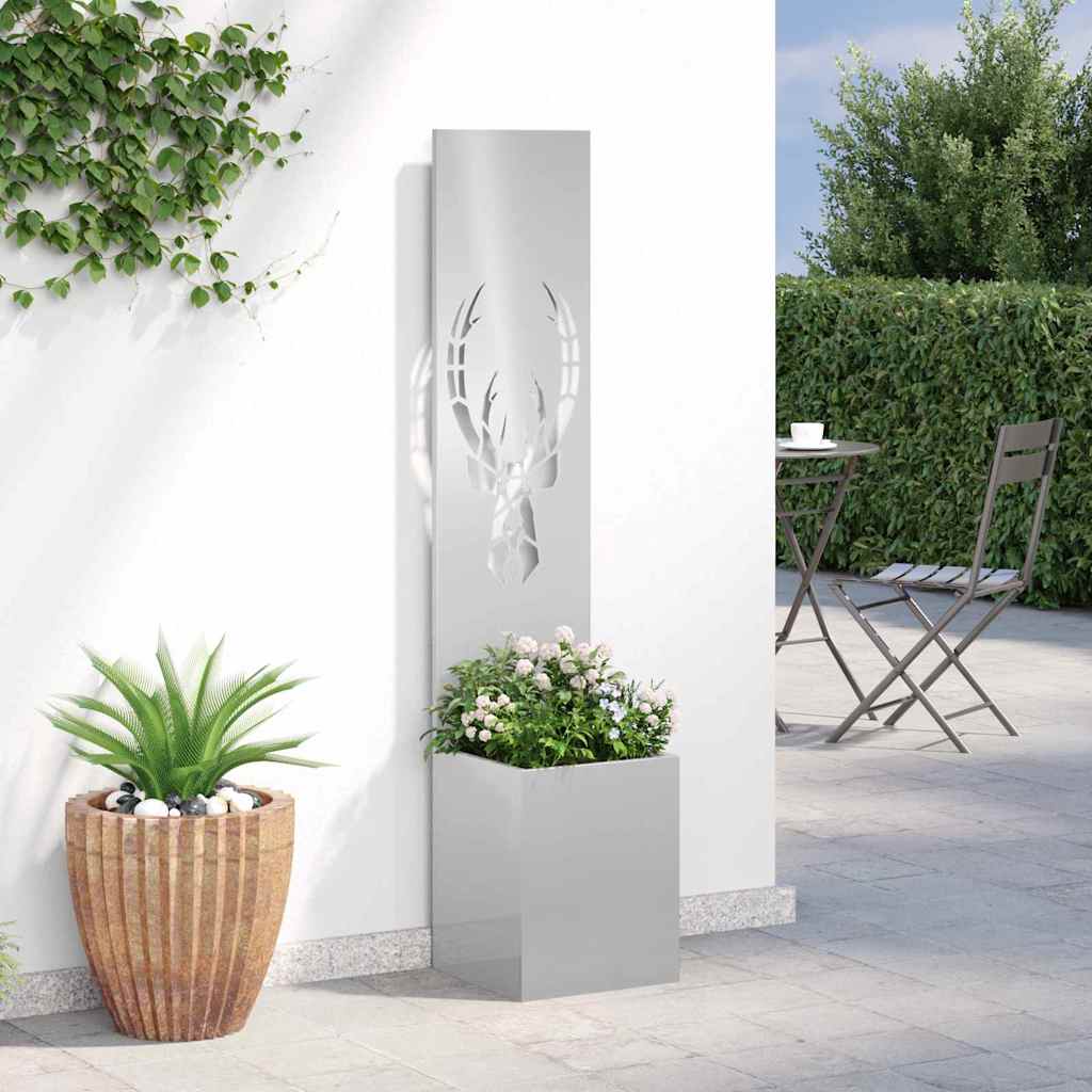 Ghiveci pentru gradina Argintiu 32 x 140 cm — imaginea 5