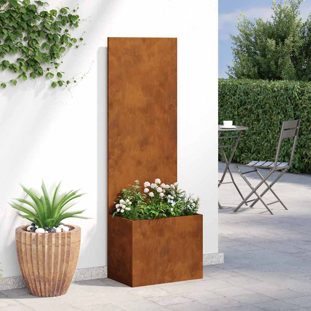 Ghiveci pentru gradina Traforaj Ruginit 50 x 140 cm — imaginea 4