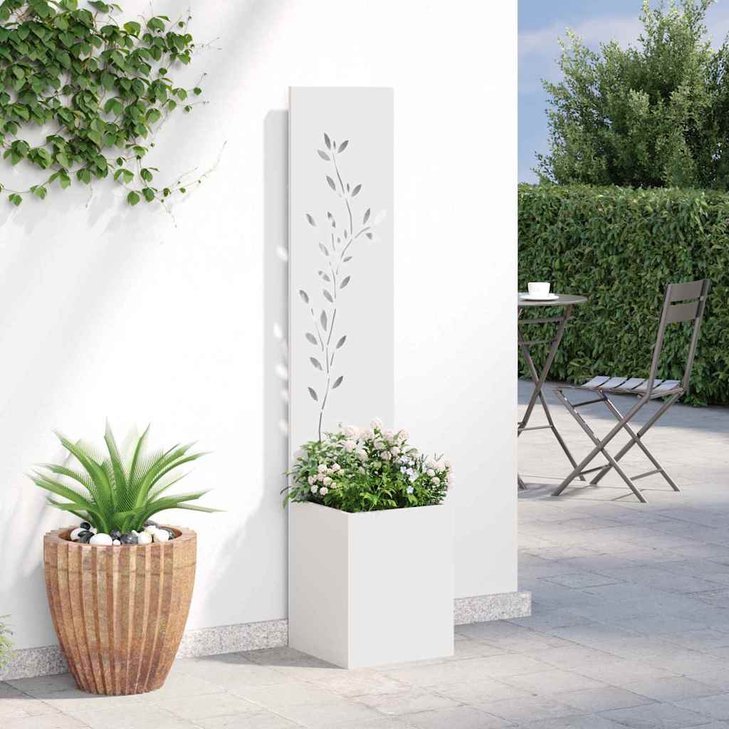 Ghiveci pentru gradina Floral Alb 32 x 140 cm — imaginea 5