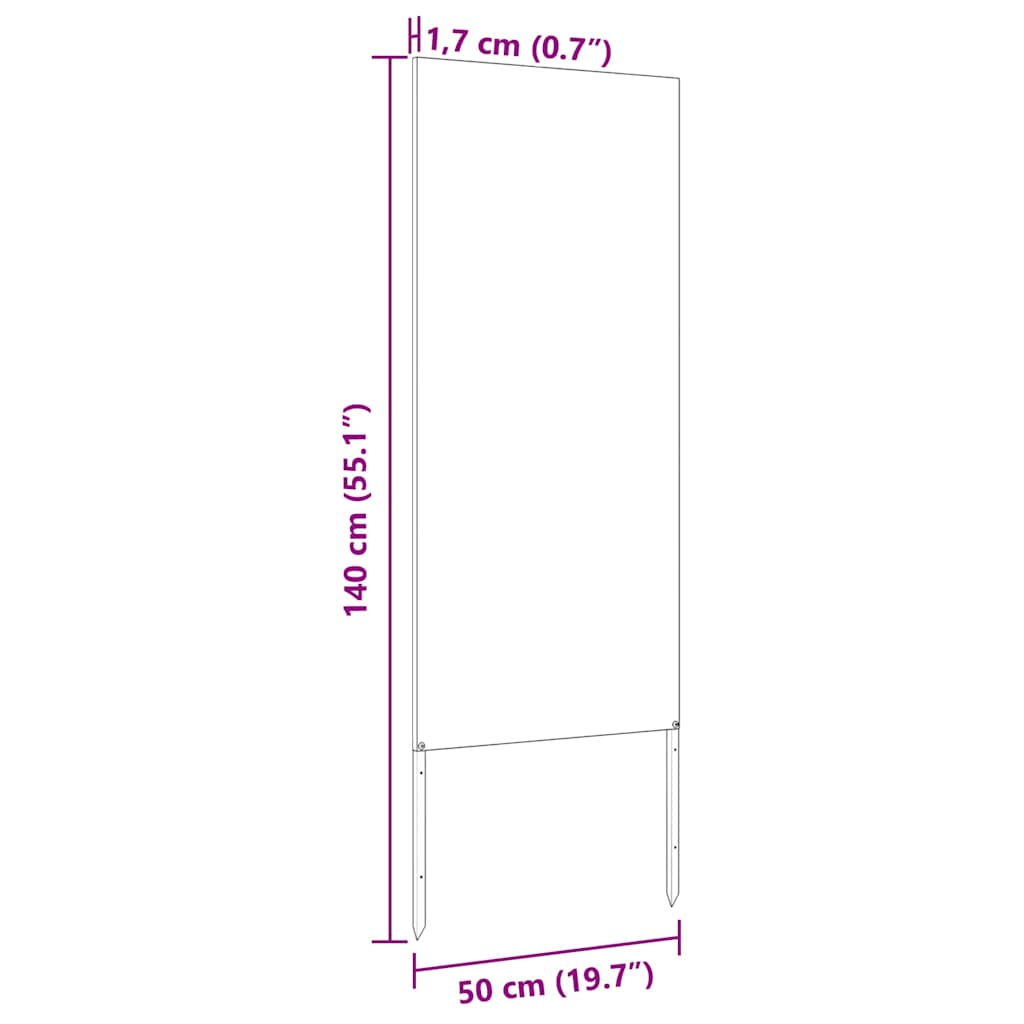 Ghiveci pentru gradina Argintiu 50 x 140 cm — imaginea 9