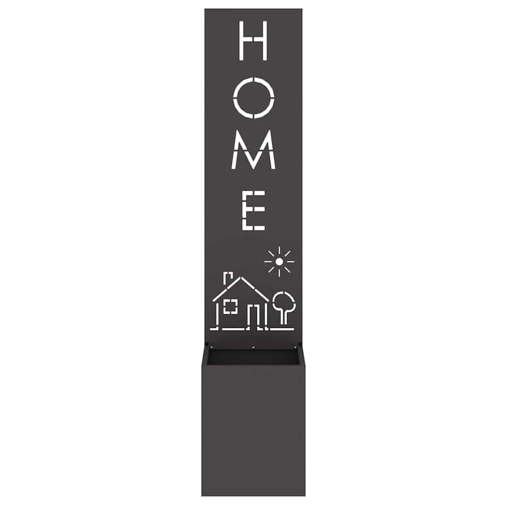 Ghiveci pentru gradina Traforaj Negru 32 x 140 cm — imaginea 6