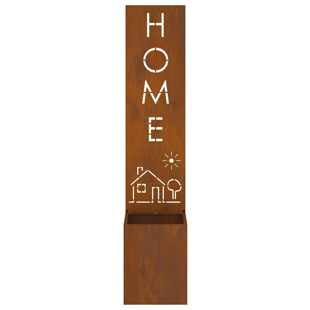 Ghiveci pentru gradina Traforaj Ruginit 32 x 140 cm — imaginea 6