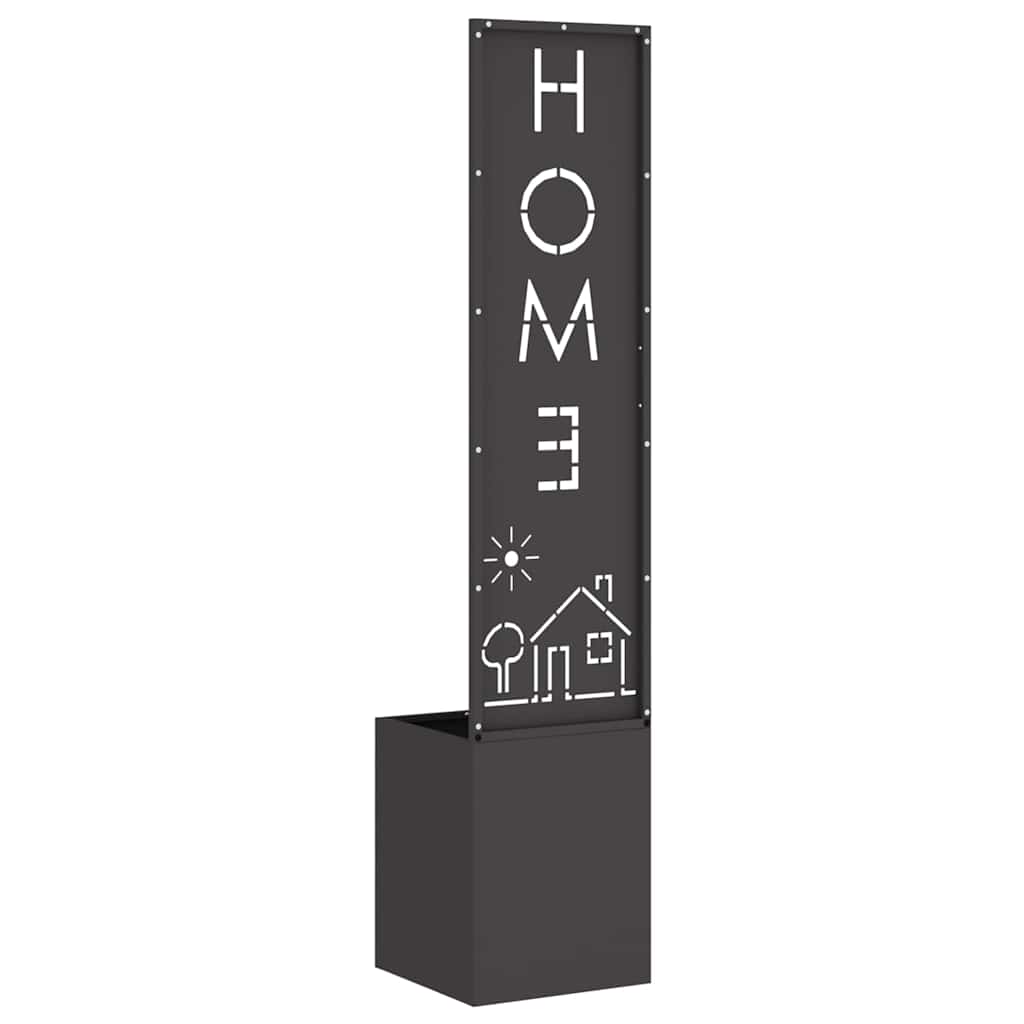 Ghiveci pentru gradina Traforaj Negru 32 x 140 cm — imaginea 8