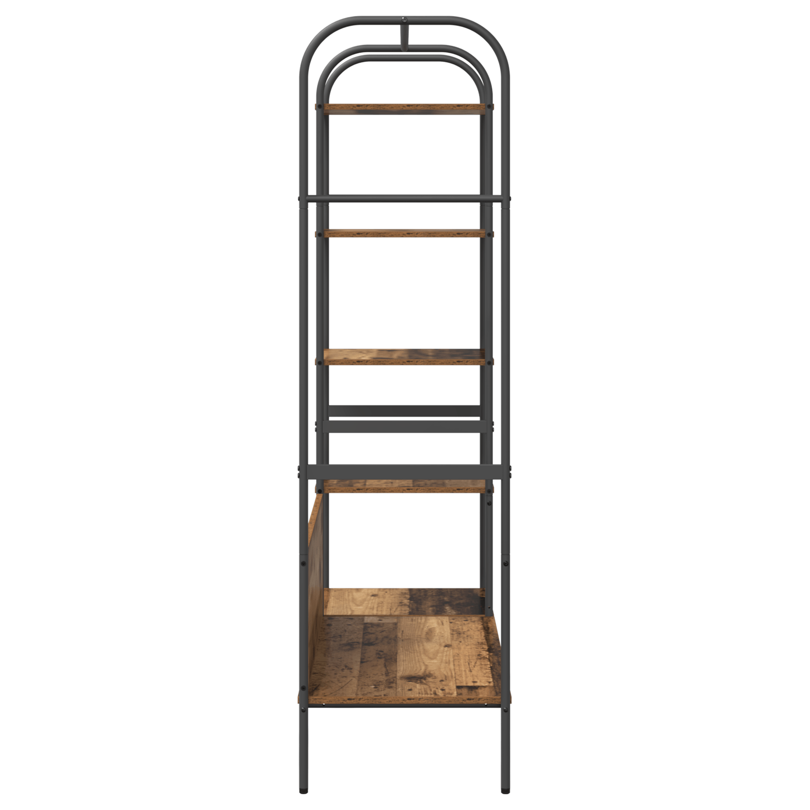 Stativ pentru haine cu rafturi Lemn vechi 120x44x160 cm Lemn reciclat — imaginea 6