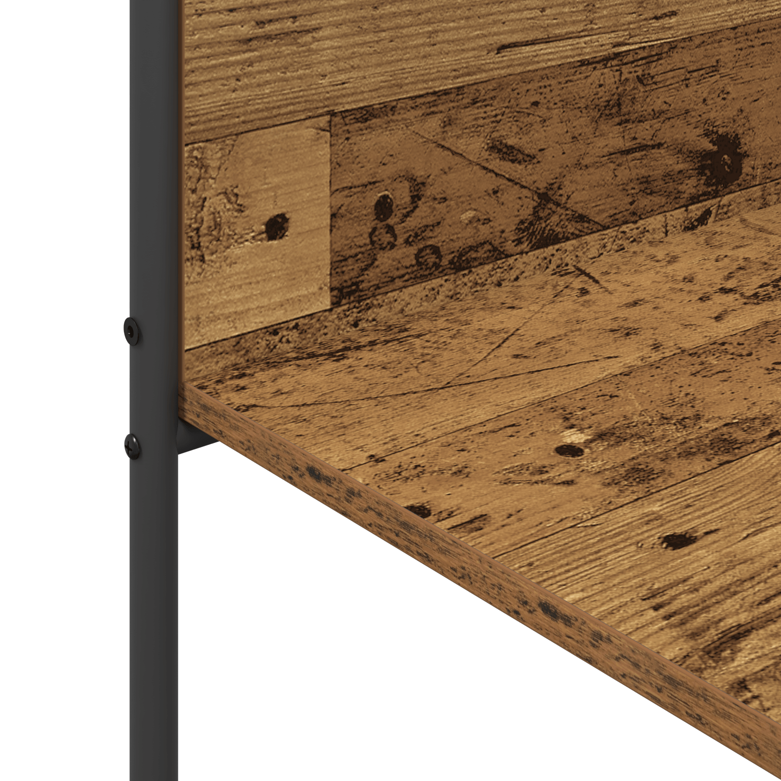 Stativ pentru haine cu rafturi Lemn vechi 120x44x160 cm Lemn reciclat — imaginea 8