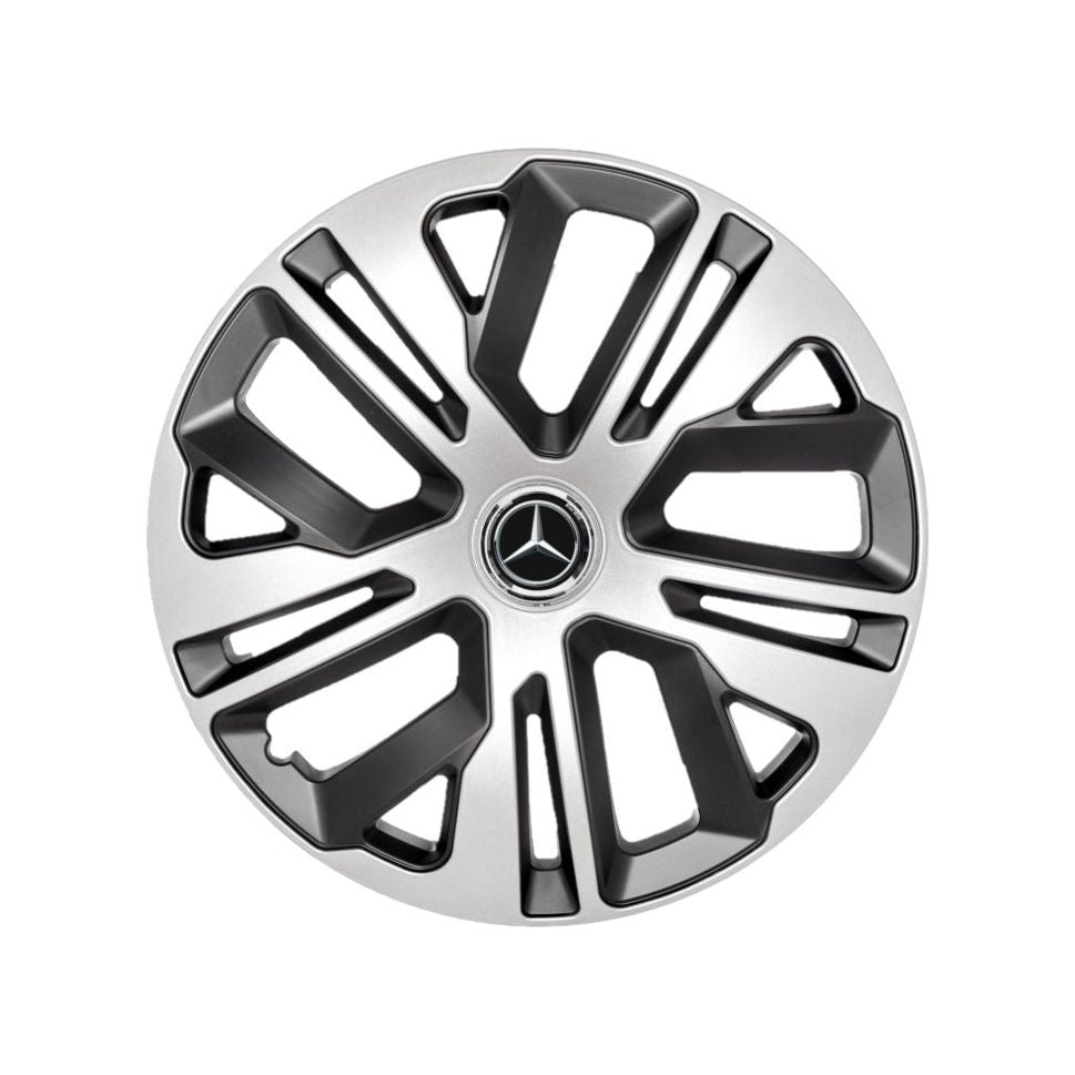 Set 4 Capace Roti 16 Inchi (R16) Raven Gri-Negru, Compatibile Cu Mercedes