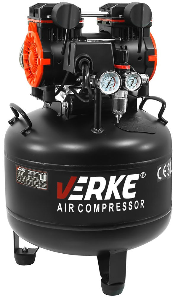 Compresor de aer, fara ulei, Verke, 2Cp, 38L, 8Bar, V81112