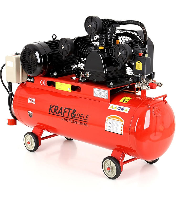 Compresor de ulei 100L 3 Pistoane 400V, Kraft&Dele, KD405 — imaginea 15