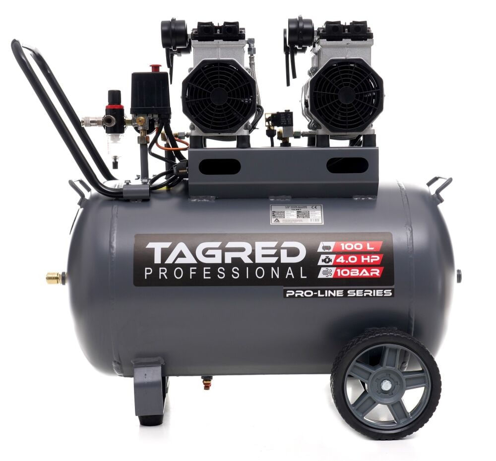 Compresor aer 100l, Seria Pro-Line, 4 pistoane, 8 bari, 5,4 cp, 285l/min, TA3387 — imaginea 3