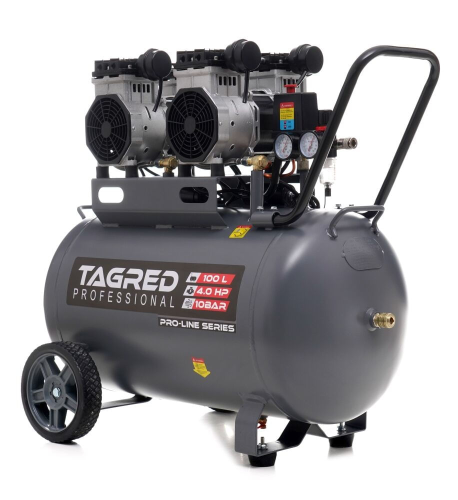 Compresor aer 100l, Seria Pro-Line, 4 pistoane, 8 bari, 5,4 cp, 285l/min, TA3387 — imaginea 6
