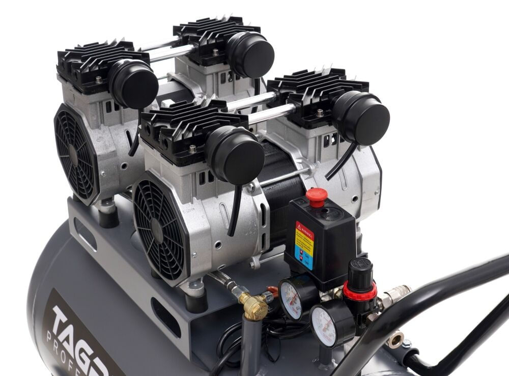 Compresor aer 100l, Seria Pro-Line, 4 pistoane, 8 bari, 5,4 cp, 285l/min, TA3387 — imaginea 9