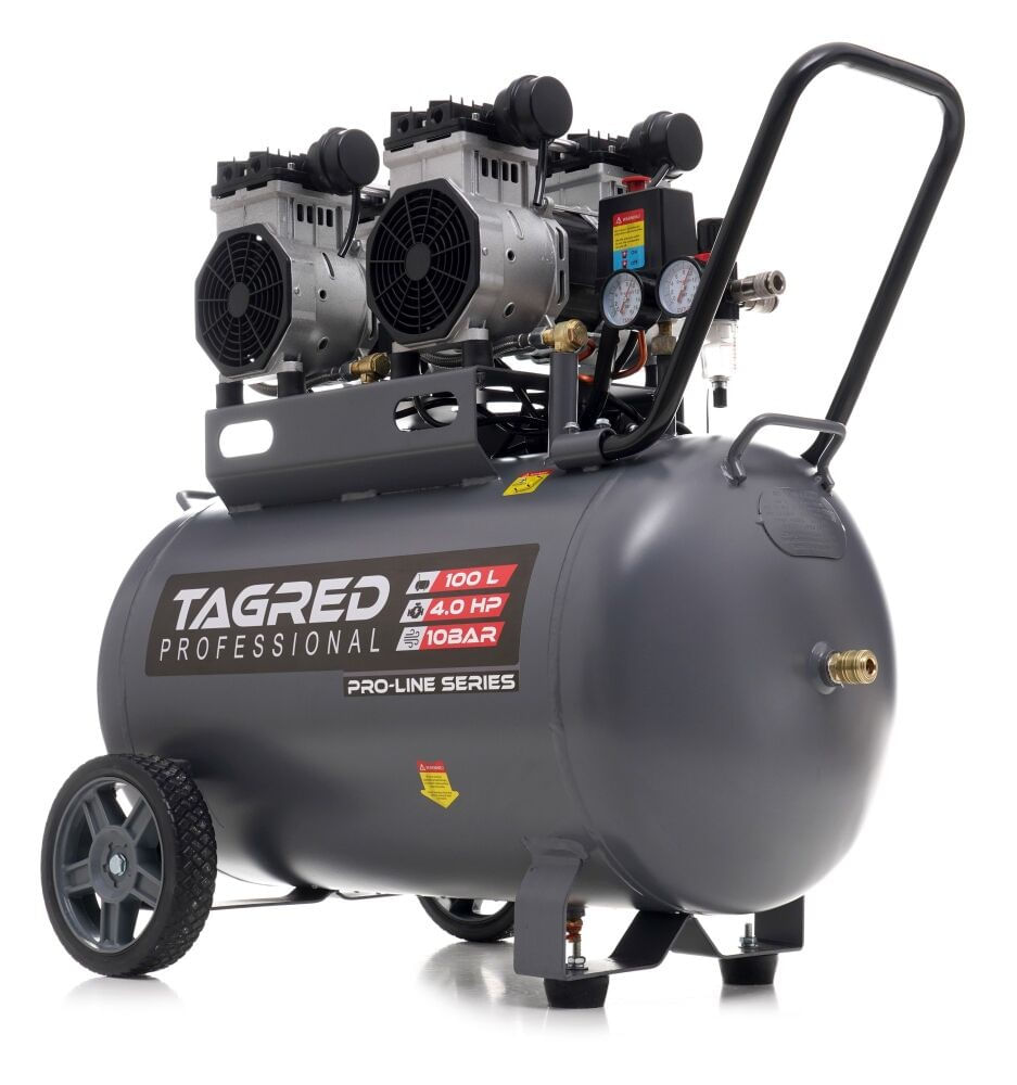 Compresor aer 100l, Seria Pro-Line, 4 pistoane, 8 bari, 5,4 cp, 285l/min, TA3387 — imaginea 10