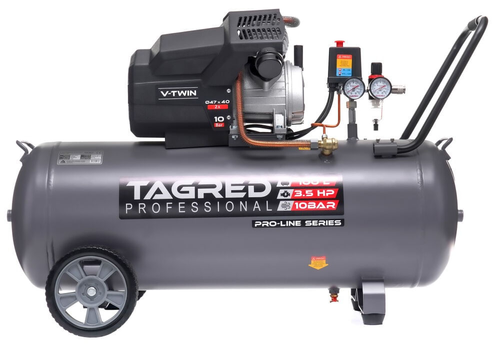 Compresor aer cu ulei, Tagred, 100l, 10bari, 3.5Kw, Ta367 — imaginea 3