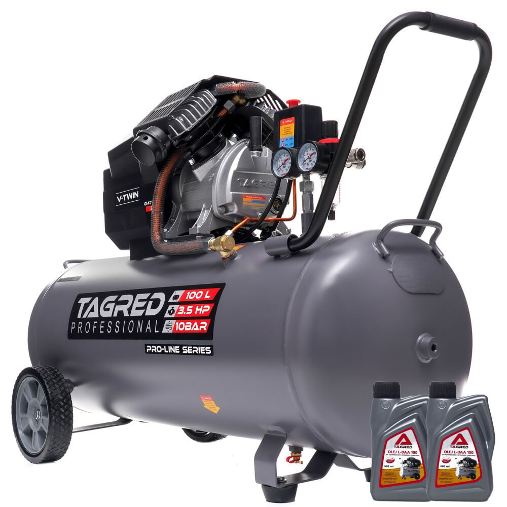 Compresor aer cu ulei, Tagred, 100l, 10bari, 3.5Kw, Ta367 — imaginea 10