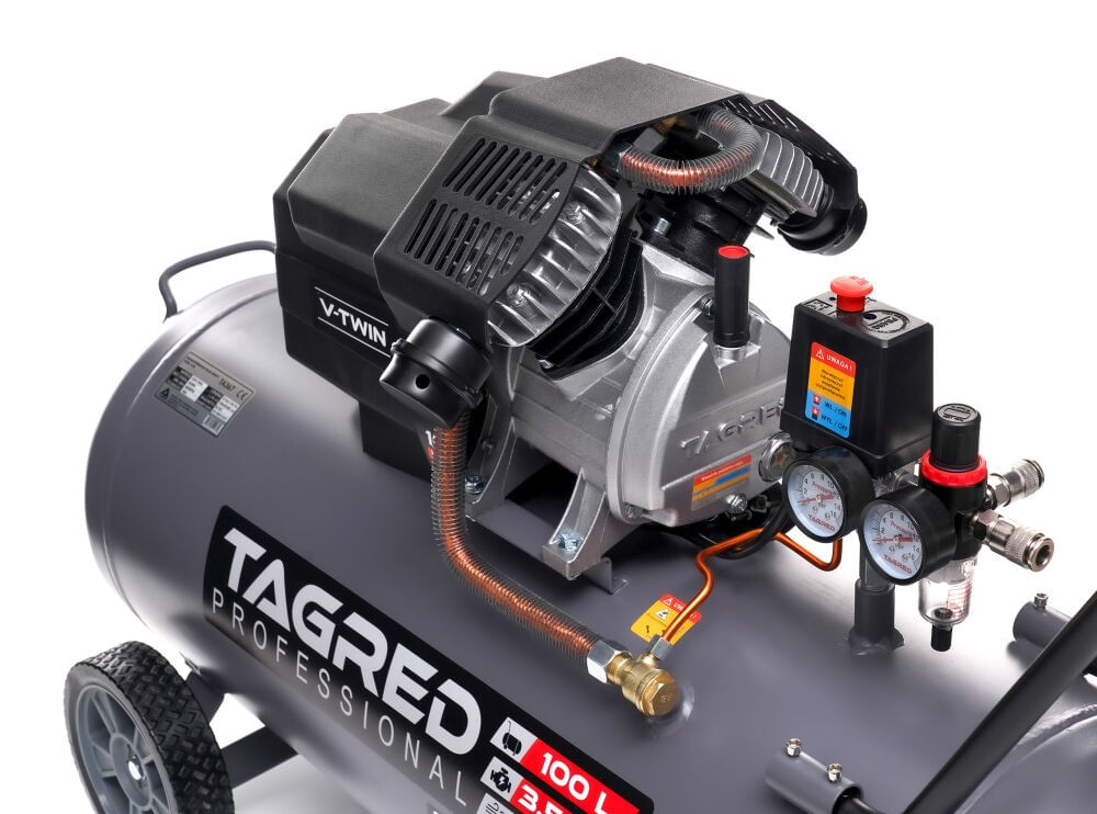 Compresor aer cu ulei, Tagred, 100l, 10bari, 3.5Kw, Ta367 — imaginea 14