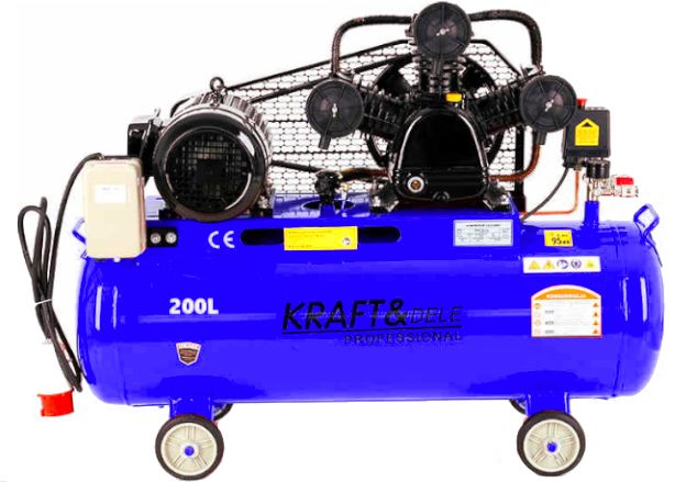 Compresor de ulei 200L 3 Pistoane 400V, Kraft&Dele, KD4064